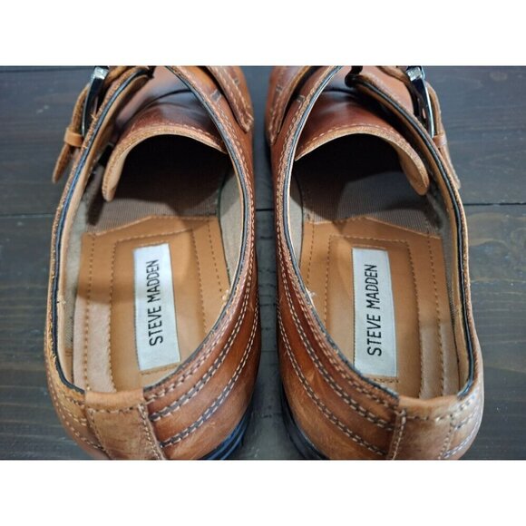 EUC Steve Madden Brown Covet Leather Oxford with Buckle/ Sx. 9